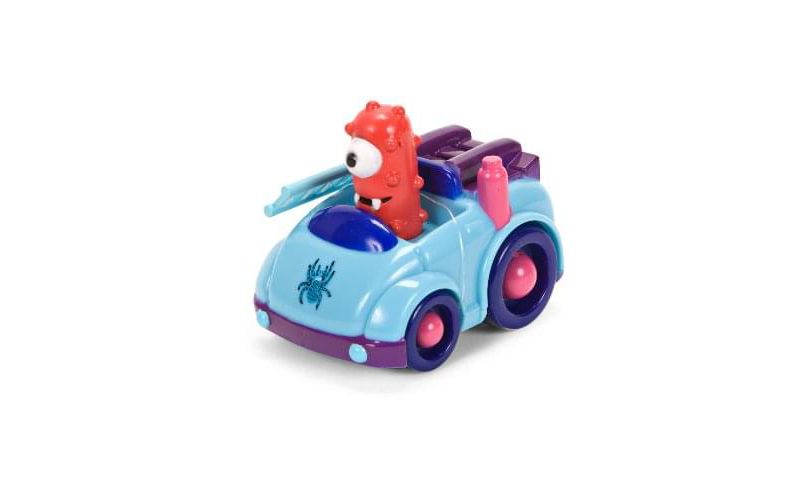 Zoofy International Yo Gabba Gabba 4" Figure: Muno in Blue Car