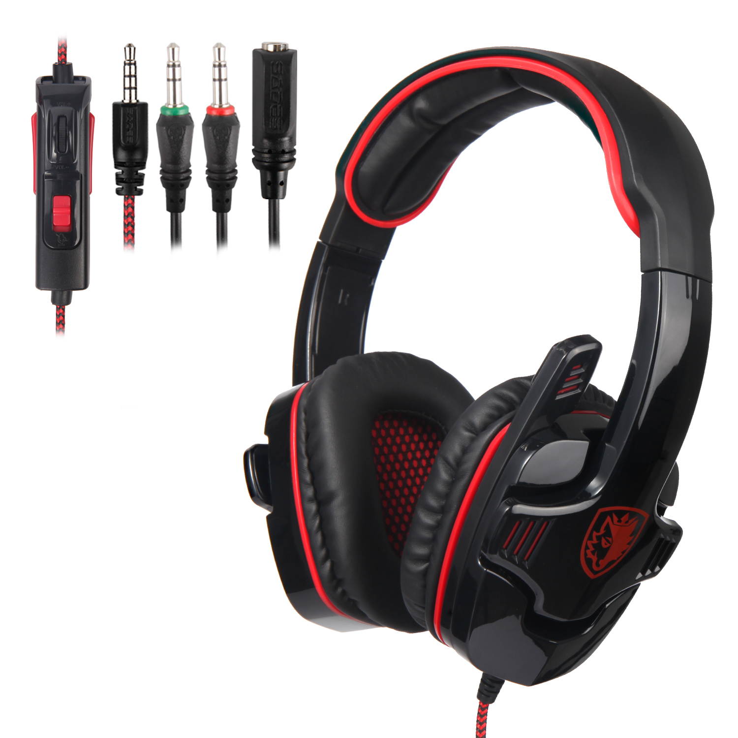 PS4 Gaming Headset, Stereo Gaming Headphone with Microphone Vibration for Laptop PC/Xbox one