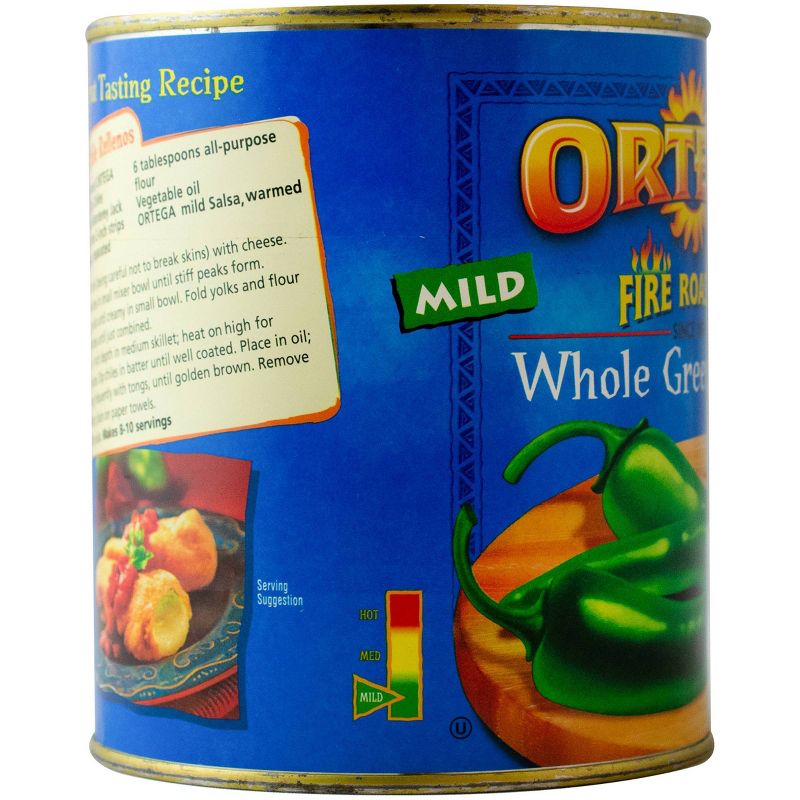 Ortega Whole Green Fire Roasted Chiles 27oz