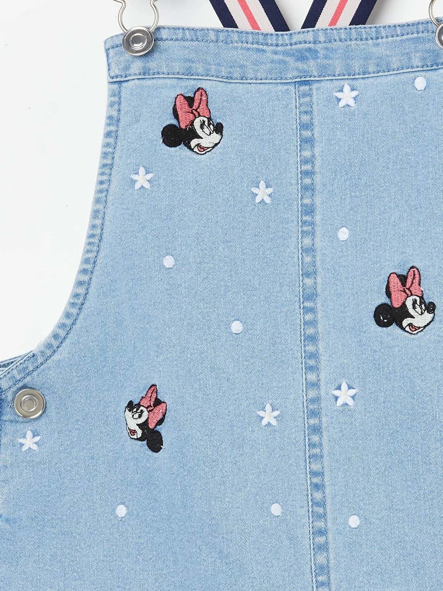 Fame Forever by Lifestyle Kids Blue Cotton Embroidered Dress