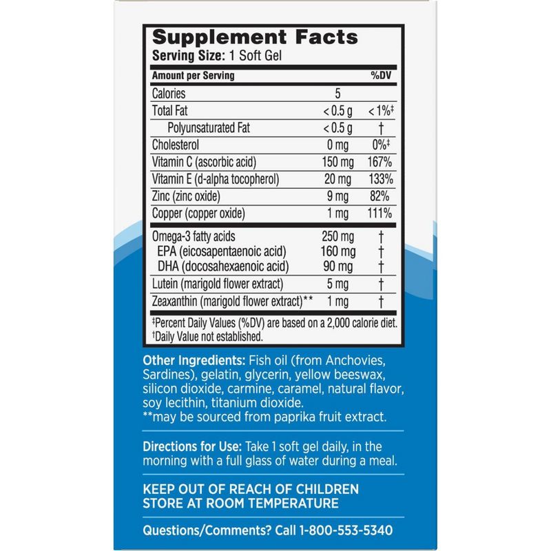Ocuvite Eye Vitamin and Mineral Dietary Supplement Softgels - 90ct