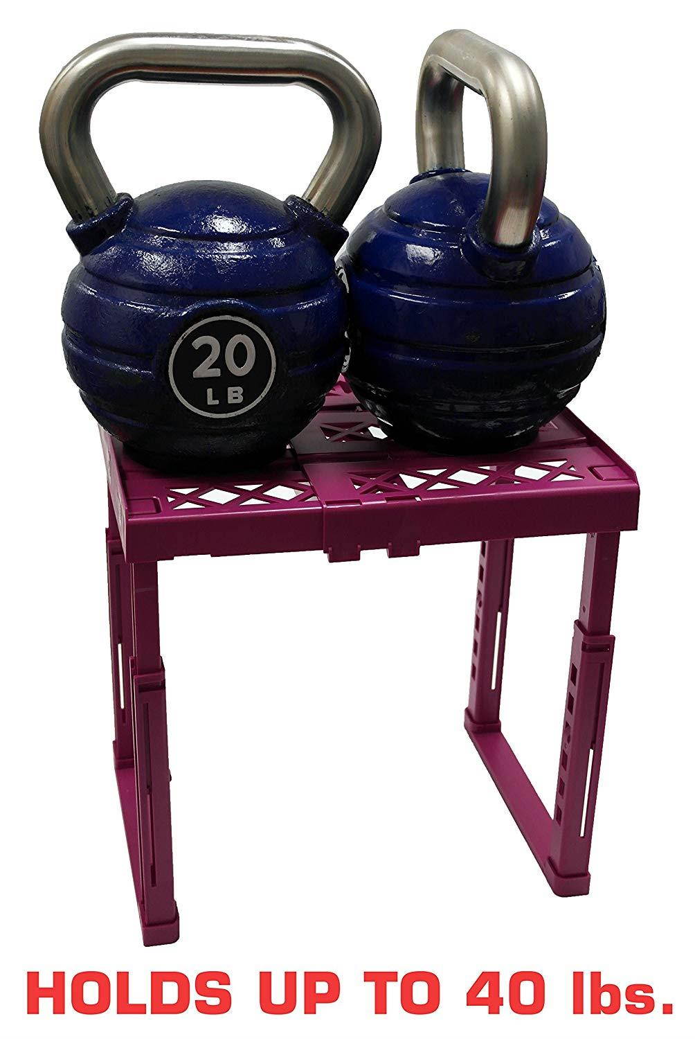 Tools for School Locker Shelf. Adjustable Height 9 3/4" to 14" and Width 8" to 12 1/2". Stackable and Heavy Duty. Holds 40 lbs. per Shelf (Single, Magenta)