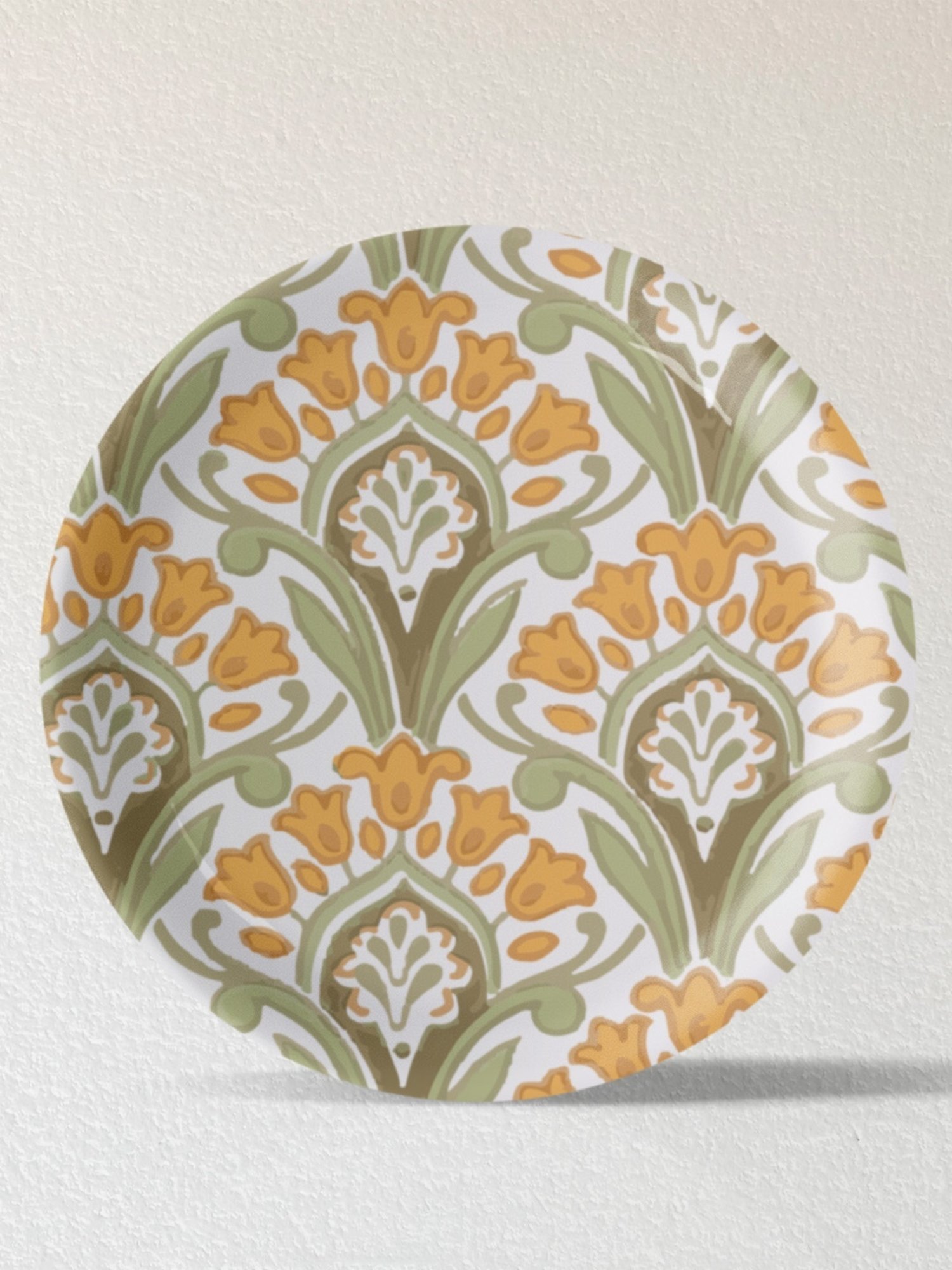 Nestroots Contemporary Print Multicolor Porcelain Wall Plate