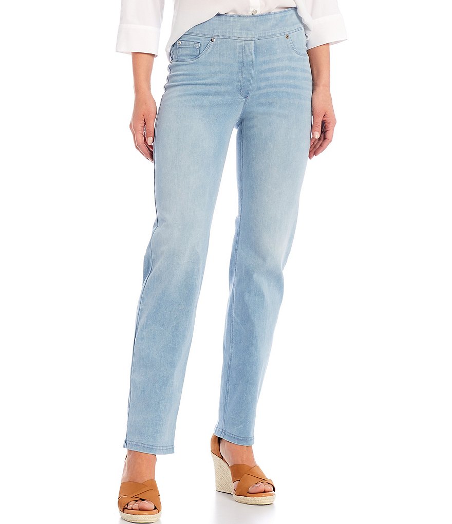 Slim Factor by Investments Classic Waist Denim Slim Straight Leg Jeans