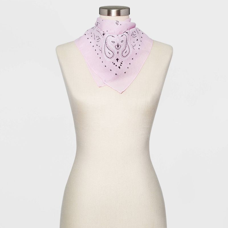 Women's Paisley Print Bandana - Wild Fable™ Purple