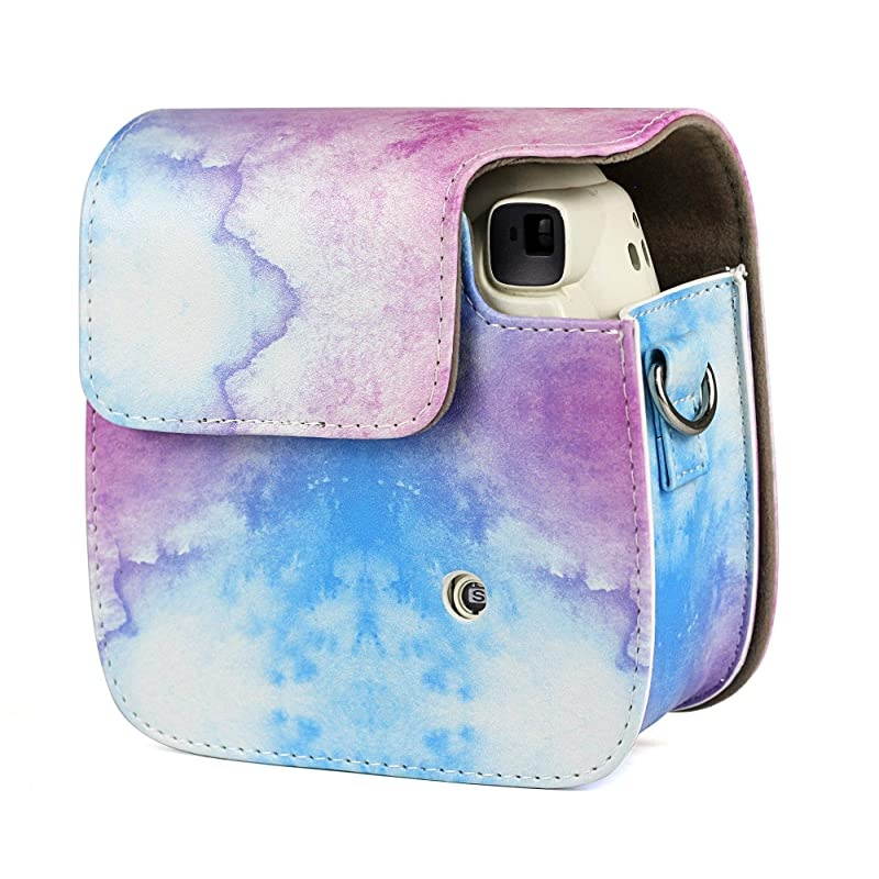 Instant Mini 11 Protective & Portable Case, Designed for Mini 11 Instant Camera Also Compatible with Mini 9, Mini 8 Instant Camera, with Adjustable Shoulder Strap. (Daisy Gypsophila)