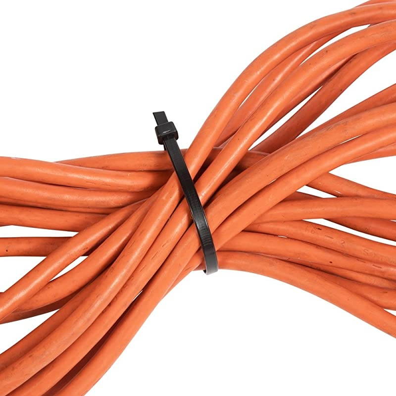 Buddies Cable Ties with Tensile Strength of 50 lb 100 count 11Inch Length Black