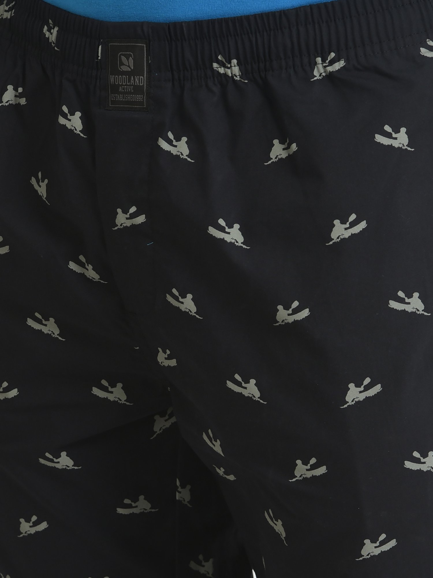 Woodland Black Printed Pyjamas