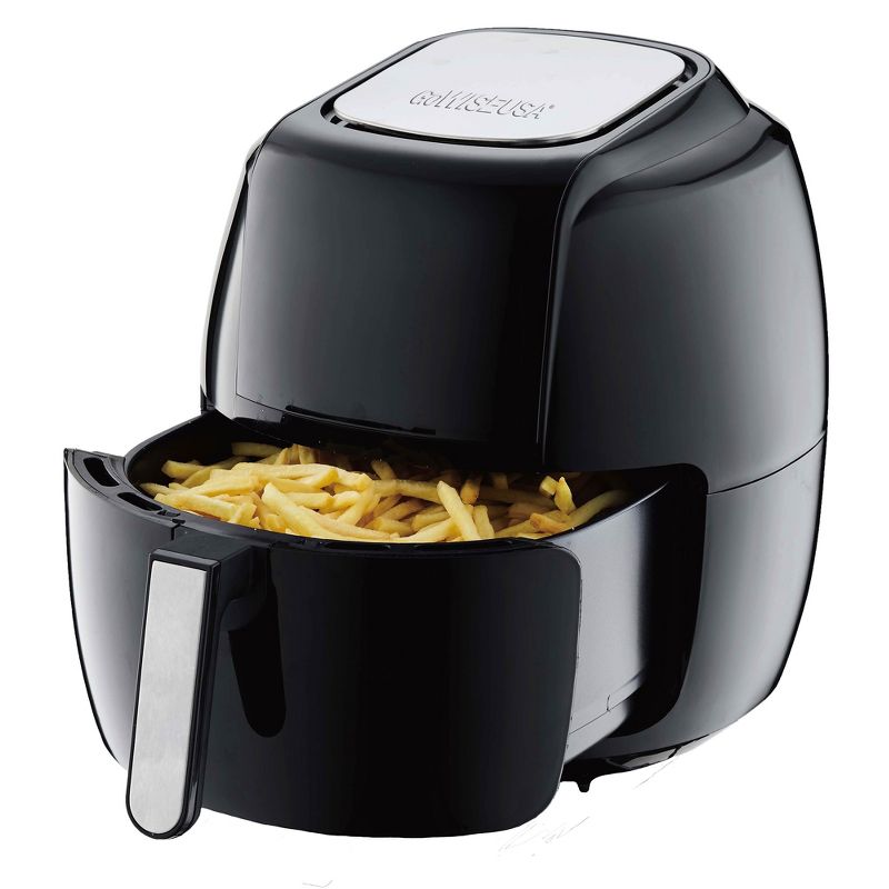 GoWISE GW22931 7-Quart 8-in-1 Countertop Digital Air Fryer with 50 Recipe Book, Black