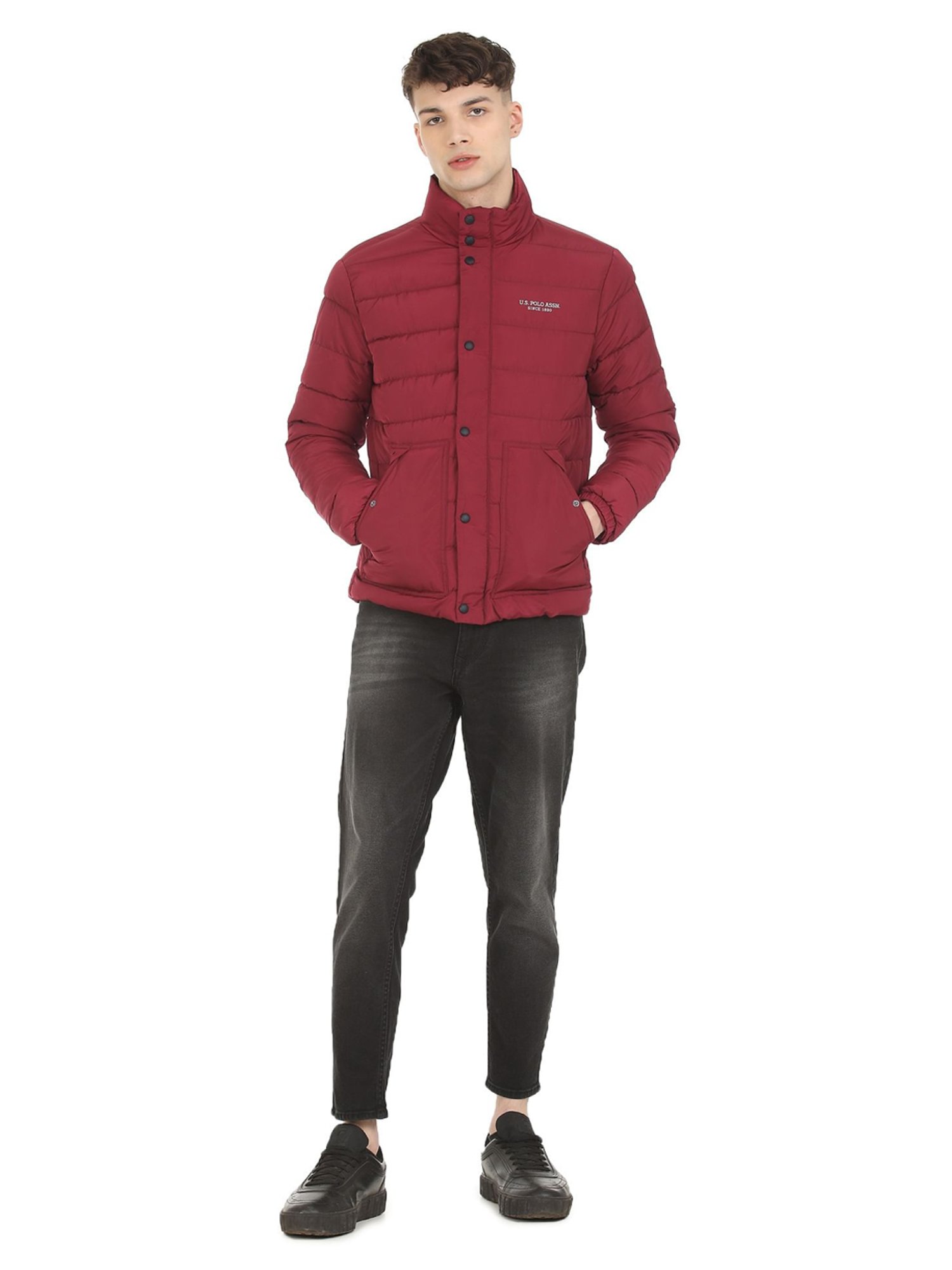 Hummel Grey Regular Fit Bomber Jacket