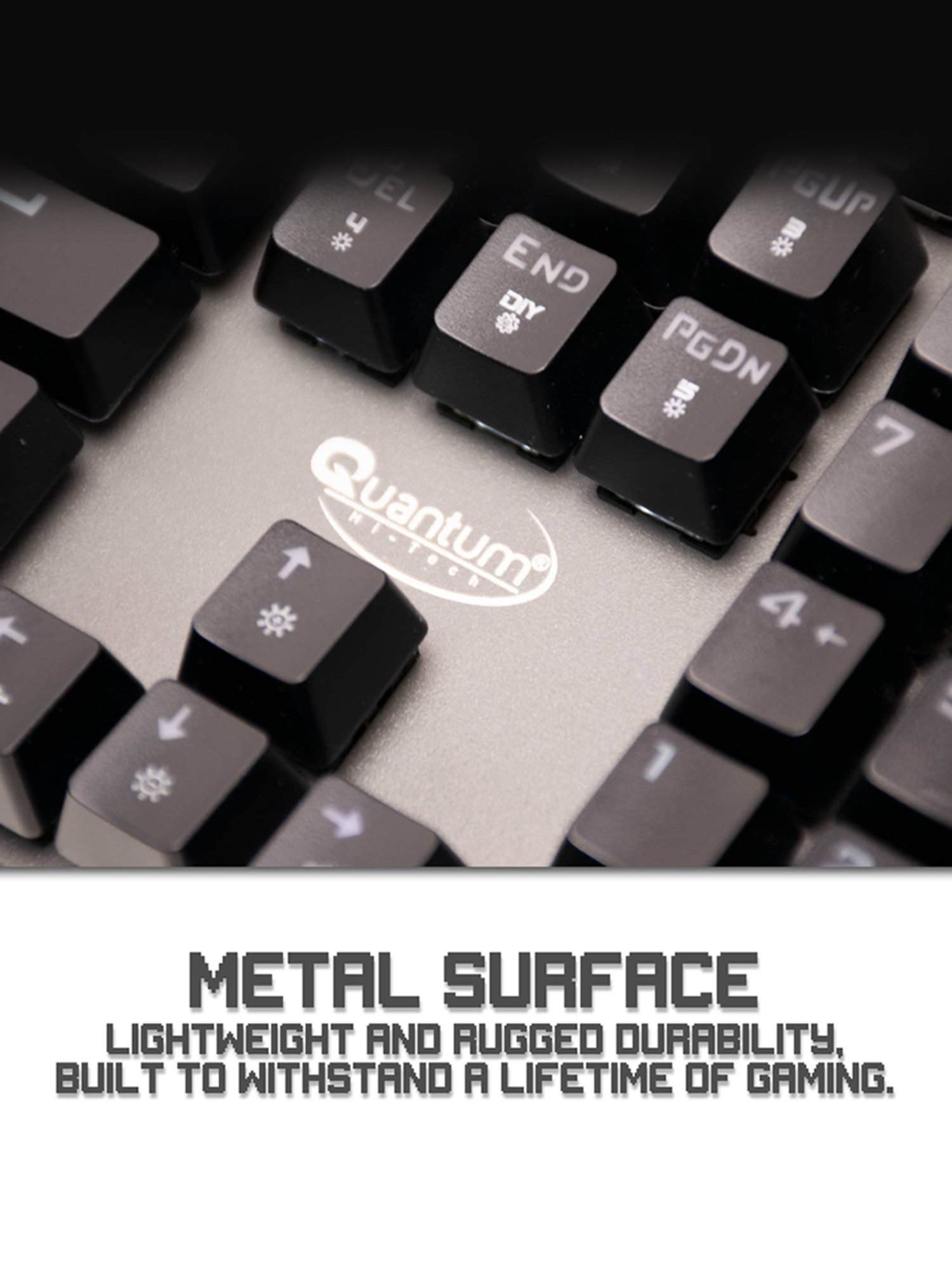 Quantum QHM 9850 Wired USB Gaming Keyboard (Black)