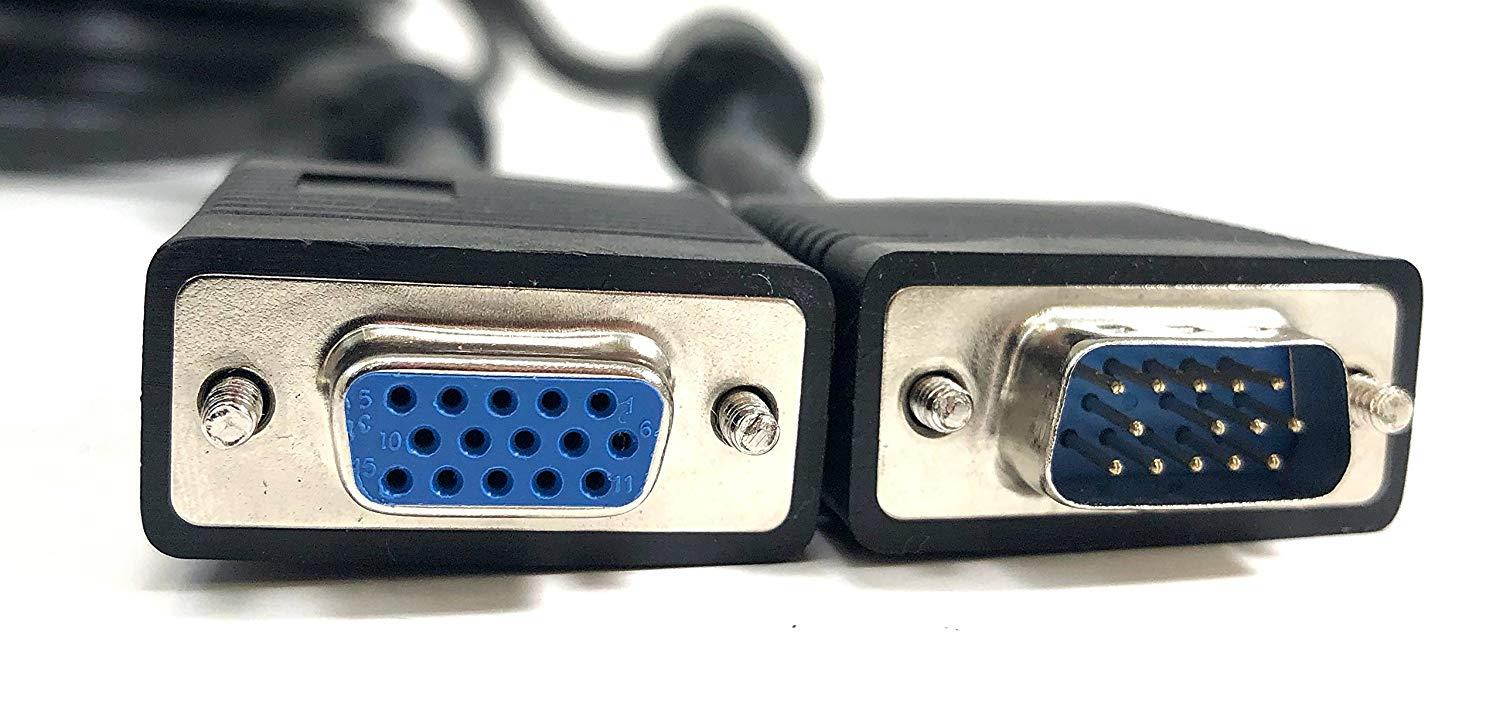 Micro Connectors 10-Feet SVGA Extension Cable with Ferrites (M05-110ADS)