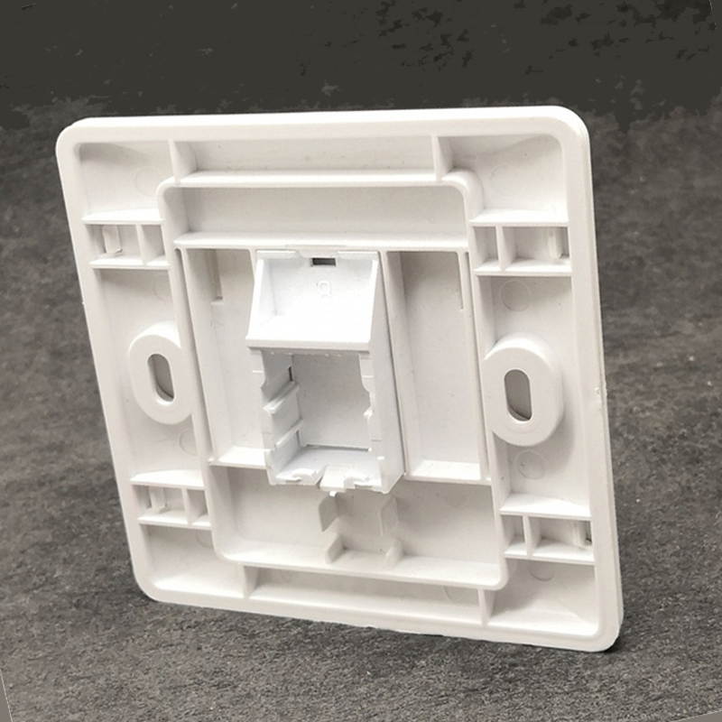 10 units - 1 Port Wallplate For RJ11 RJ45 Socket Wall Mount Faceplate,RJ45 Network Keystone Telephone Jacks Panel 86x86mm