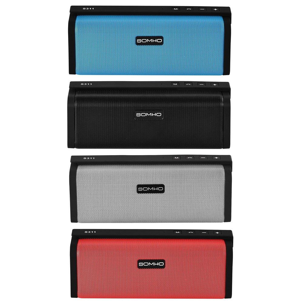 SOMHO Mini Bluetooth Loud Speaker with 2 Horn Stereo Hands Free Subwoofer S311