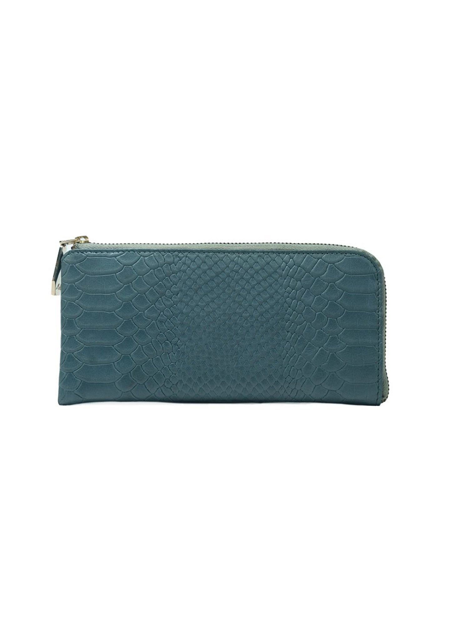 RI2K London Teal Leather Animal Effect Zip around Wallet