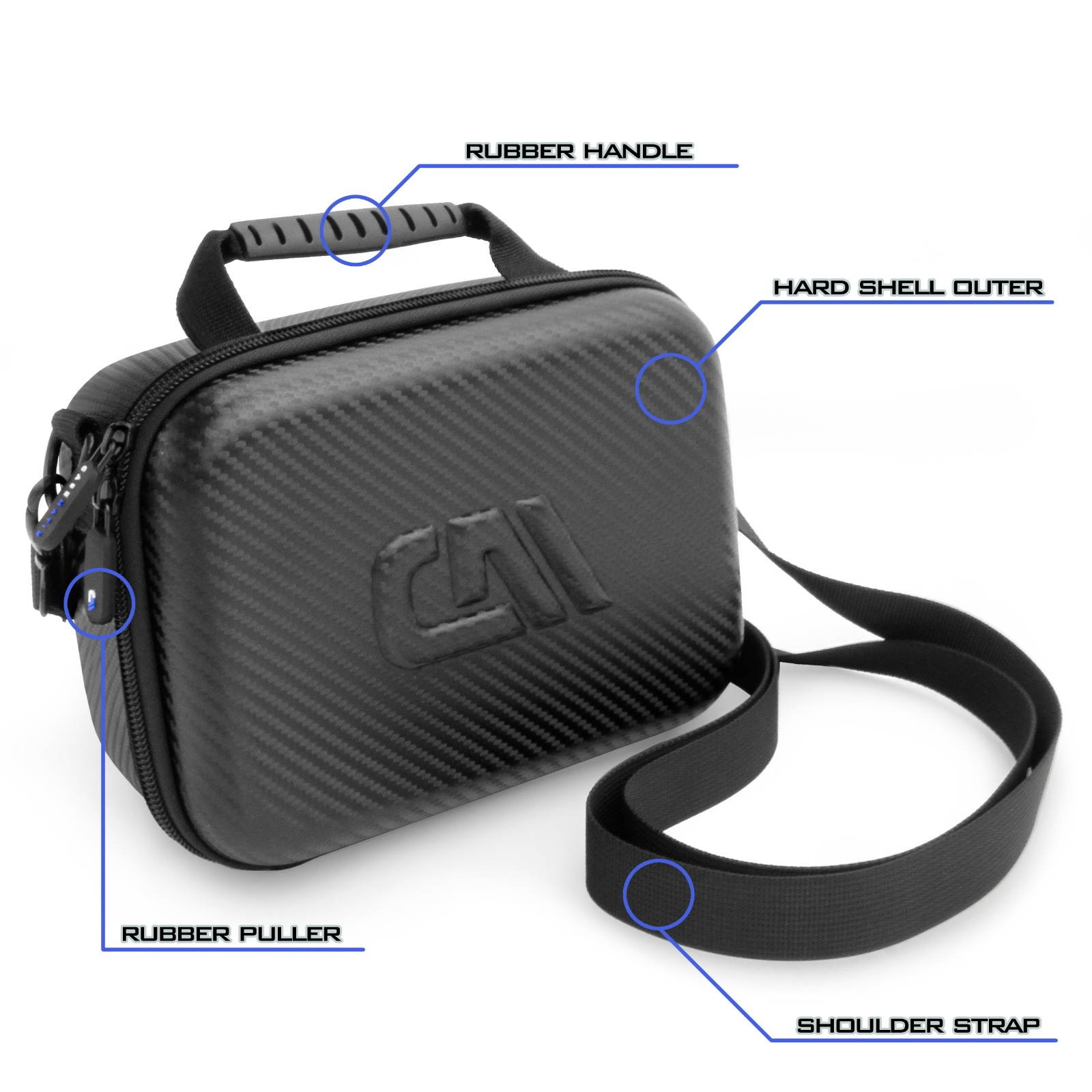 CM Travel Case for Zoom G1 FOUR Guitar Pedal Wah Pedal - Carrying Case Only