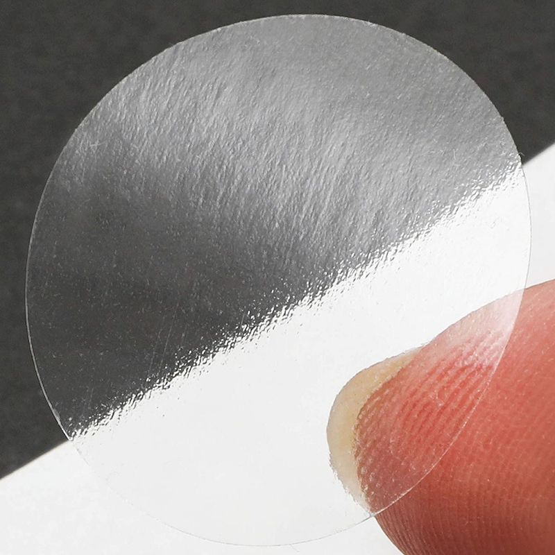 Stockroom Plus 1000-Pack Blank Clear Round 1-Inch Stickers Labels, Envelope Seals