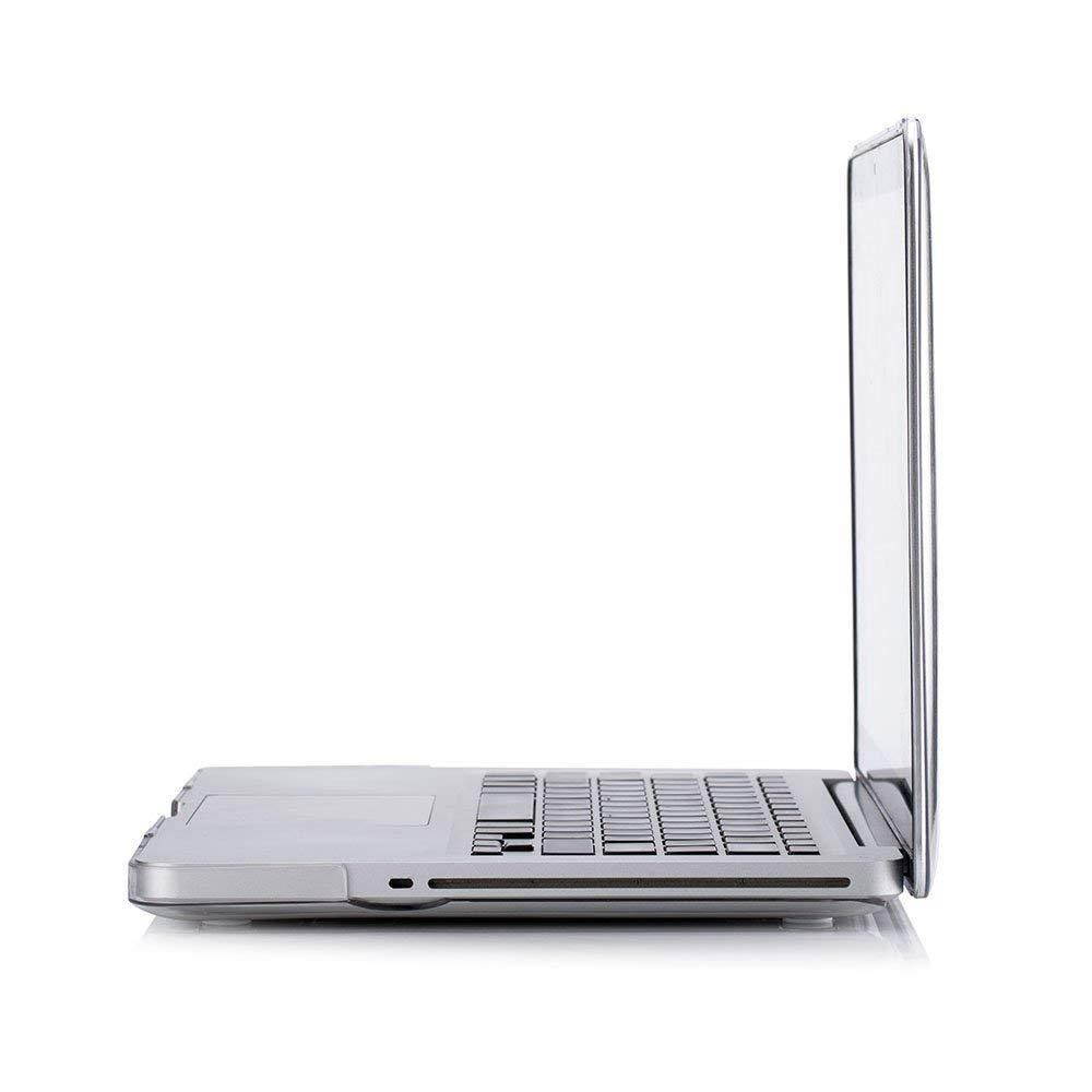 MacBook Pro 15 Case 2011/2010/2009 Release A1286, Ruban Hard Case Shell Cover and Keyboard Skin Cover for Apple MacBook Pro 15 Inch with CD-ROM - Crystal Clear