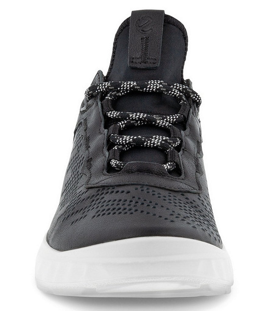 ECCO ATH-1FW Leather And Fabric Lace-Up Sneakers