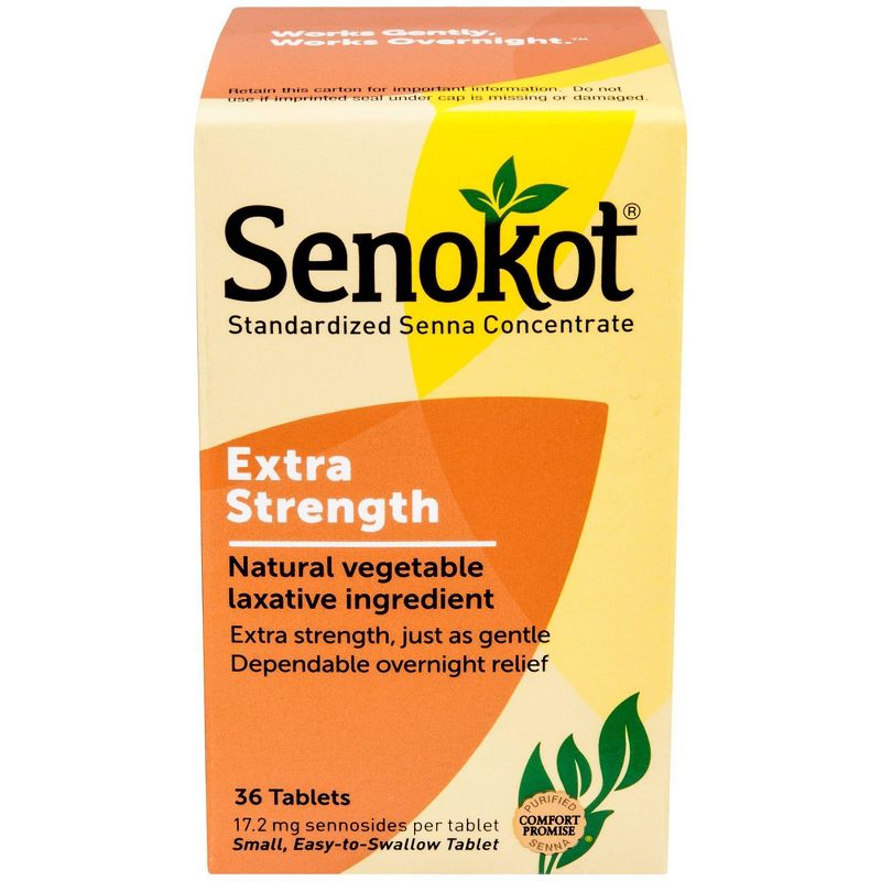 Senokot Extra Strength Natural Vegetable Ingredient Laxative - 36ct