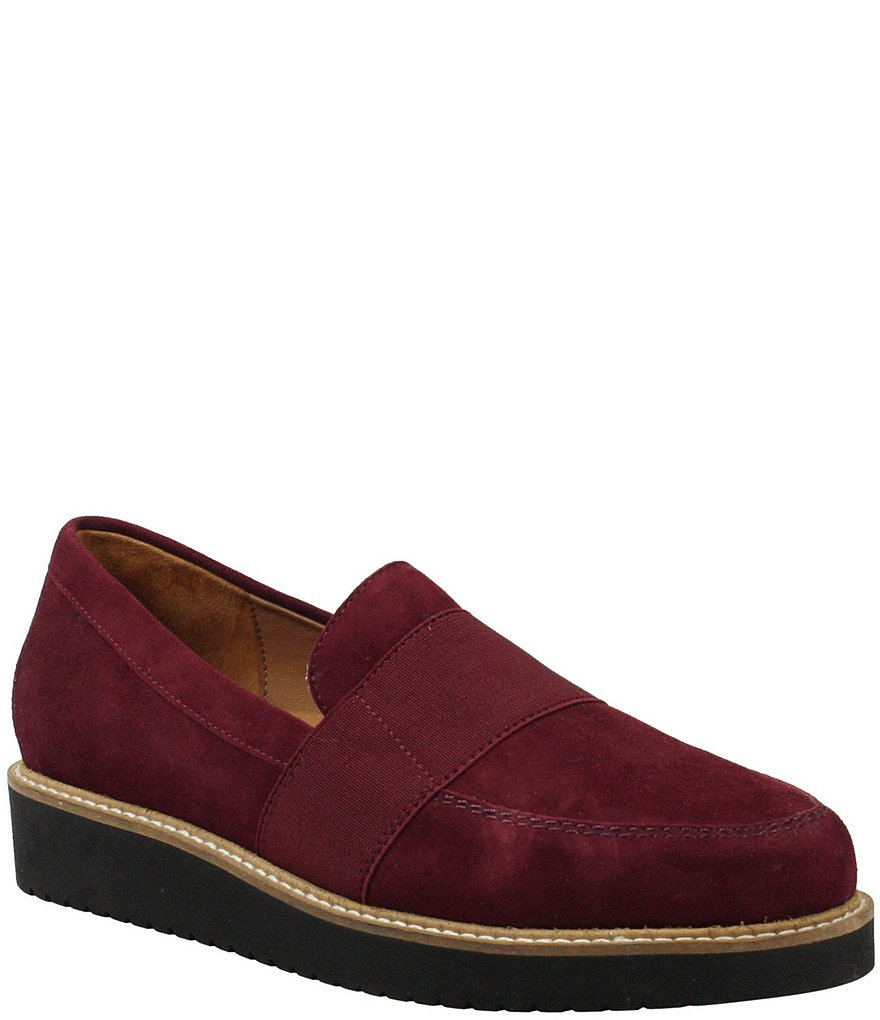 L'Amour Des Pieds Xanthus Suede Slip On Loafers