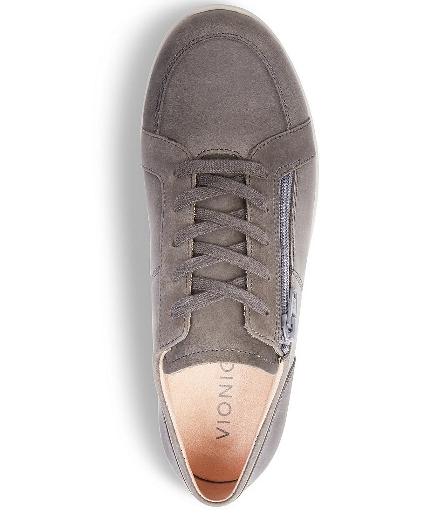 Vionic Abigail Suede Textile Lace-Up Sneakers