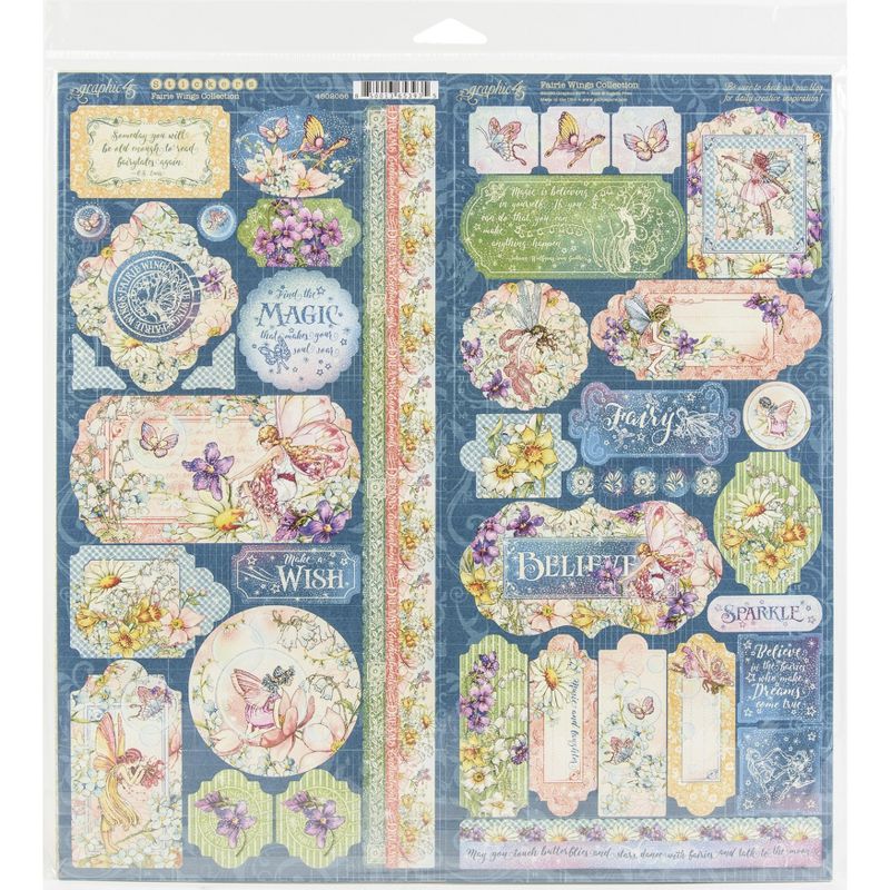 Graphic 45 Collection Pack 12"X12"-Fairie Wings