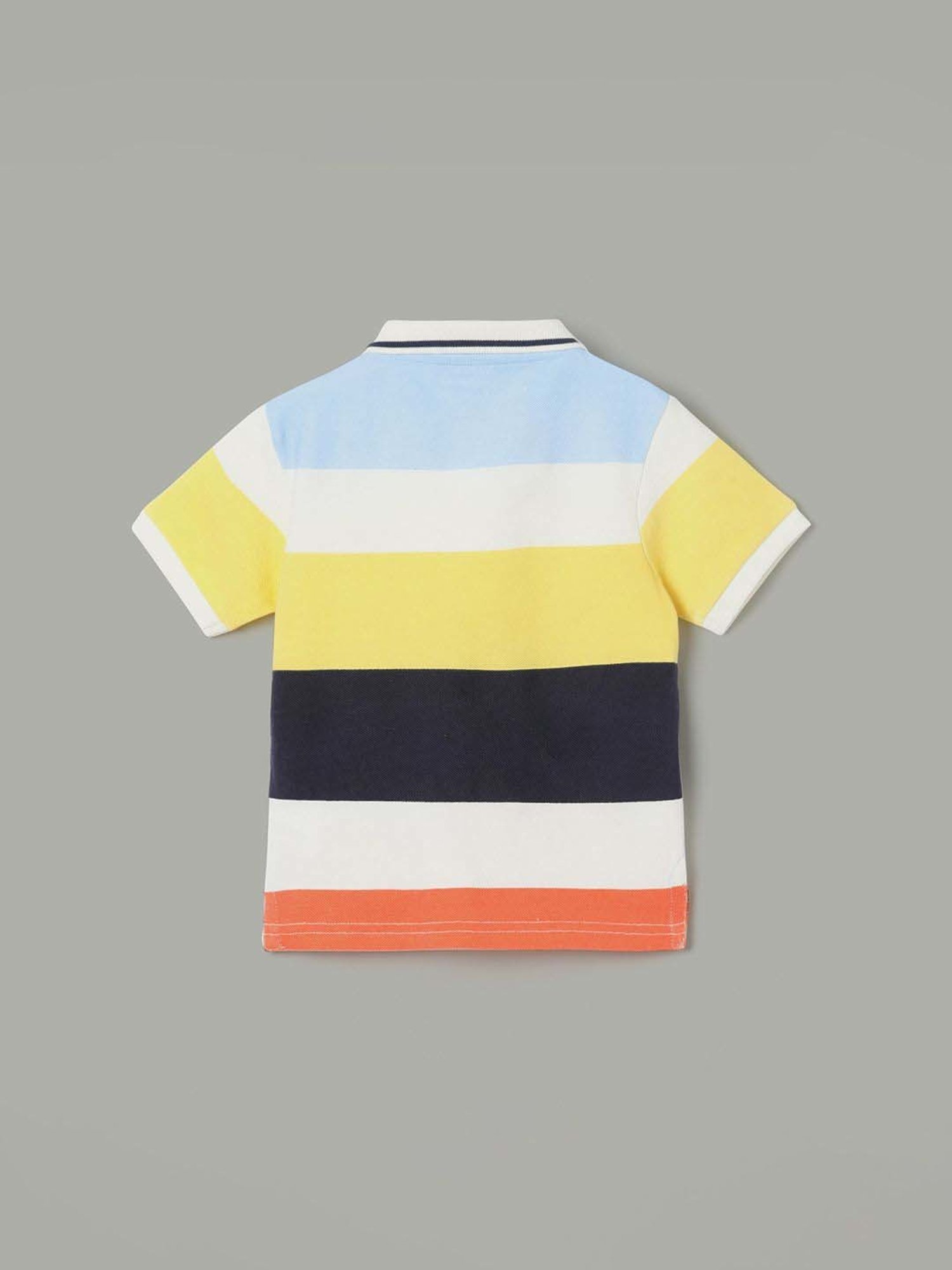 Juniors by Lifestyle Boys Multicolor Cotton Striped T Shirt