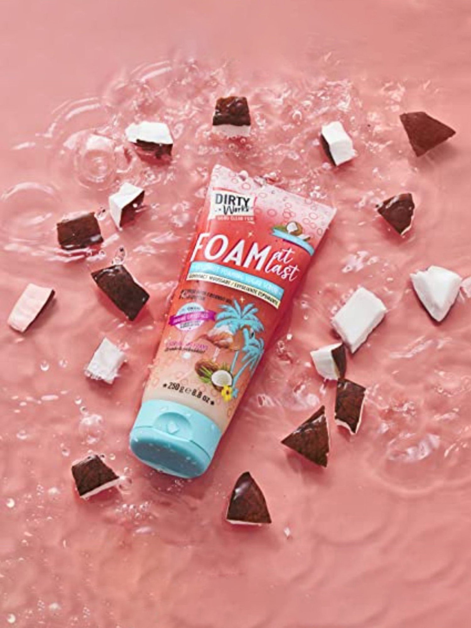 Dirty Works Coconut Foaming Sugar Scrub - 250 gm