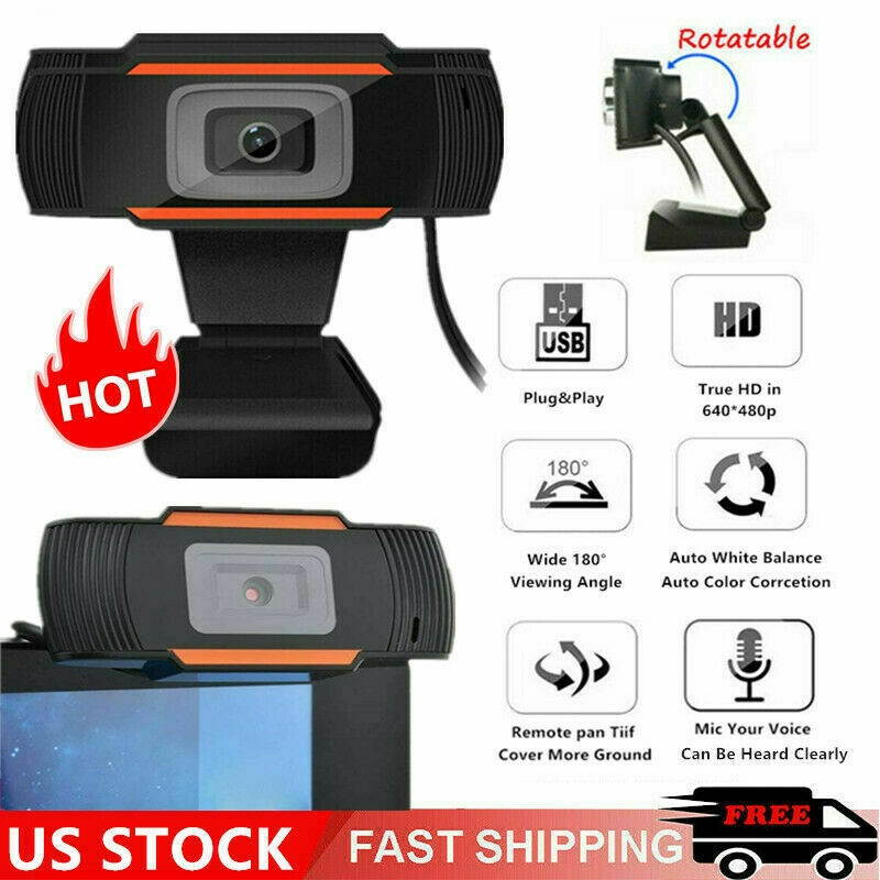 Upgraded Webcam Auto Focusing Web Camera Cam with Microphone For PC Laptop 1080p