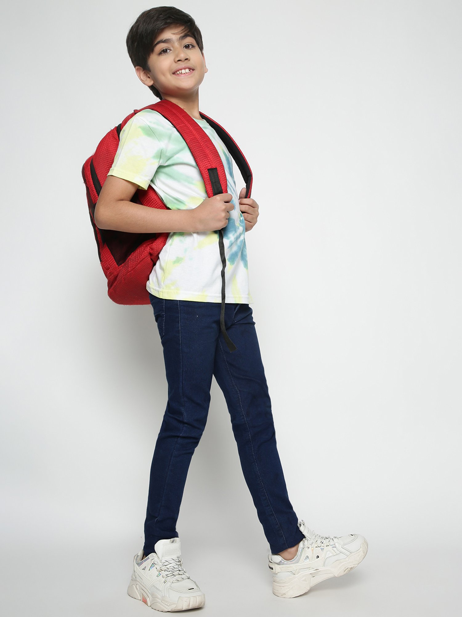 Lil Tomatoes Kids Multicolor Tie Dye T-Shirt