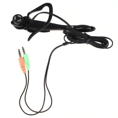Topwin New PC Computer Laptop Ear Hook Headphone Headset w/ Mic microphone