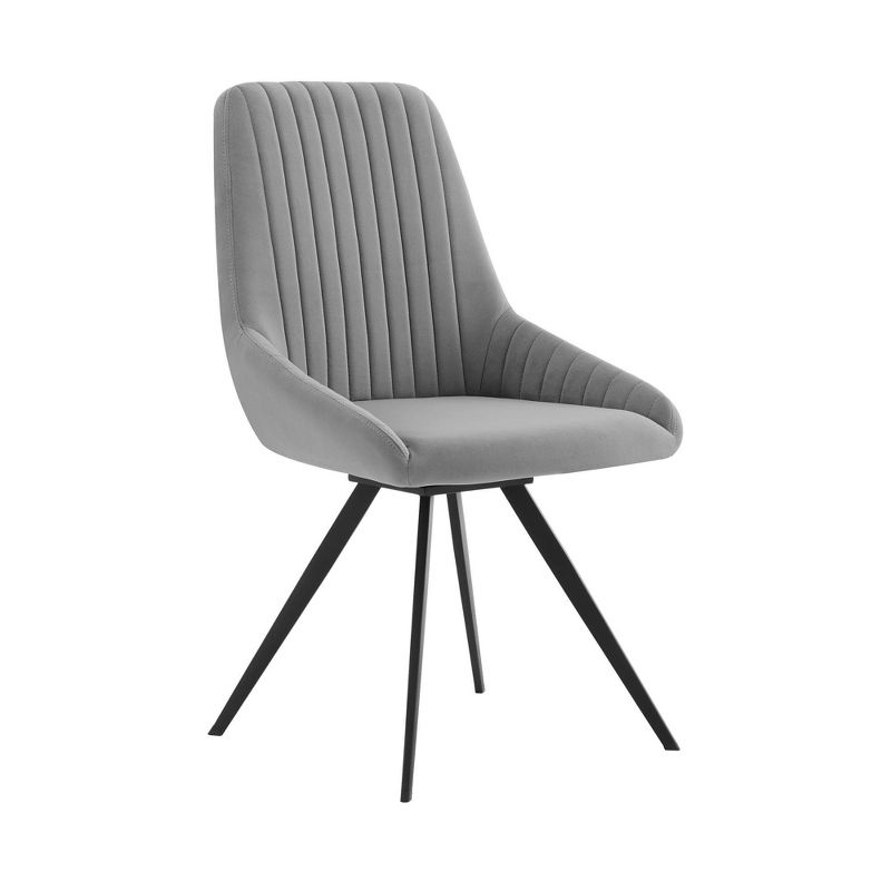 7pc Andes and Alison Rectangular Dining Set Gray - Armen Living