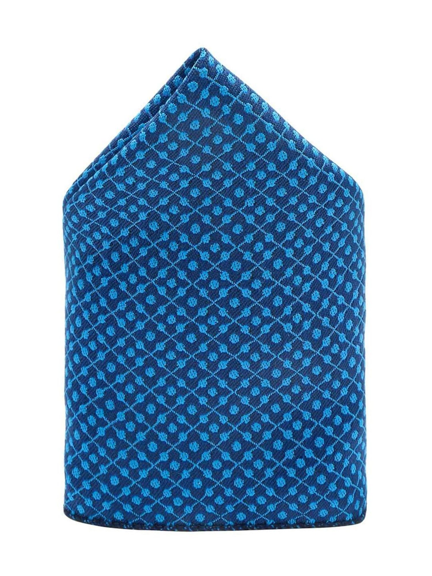 Louis Stitch Blue Embroidered Necktie Gift Set - Set of 3