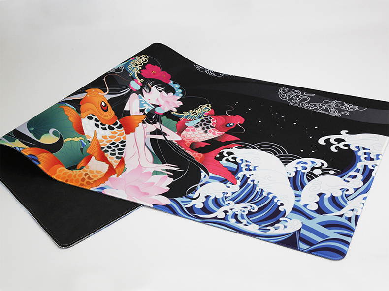 Varmilo Extra Large National Beauty Beijing Opera Desk Pad/Mat with Stitched Edges  Mouse Pad