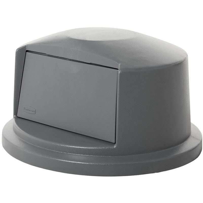 Rubbermaid 8 Quart Traditional Square Top Bedroom, Bathroom, and Office Wastebasket Trash Can, White (2 Pack)