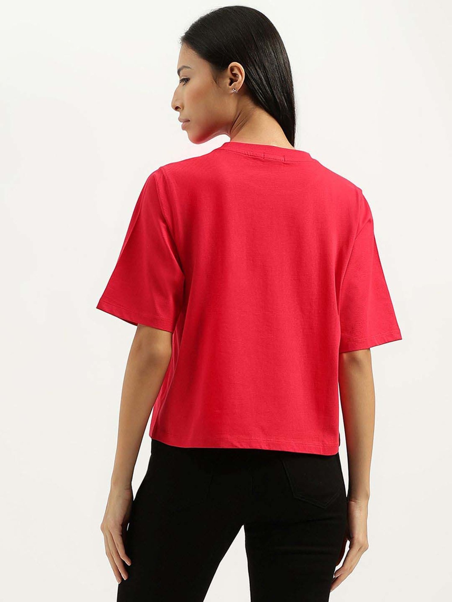 United Colors of Benetton Red Cotton T-Shirt