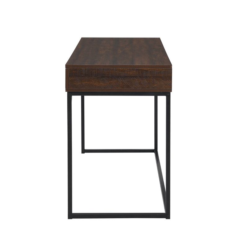 Horatio Computer Desk with Drawers Elm/Black - Carolina Chair & Table