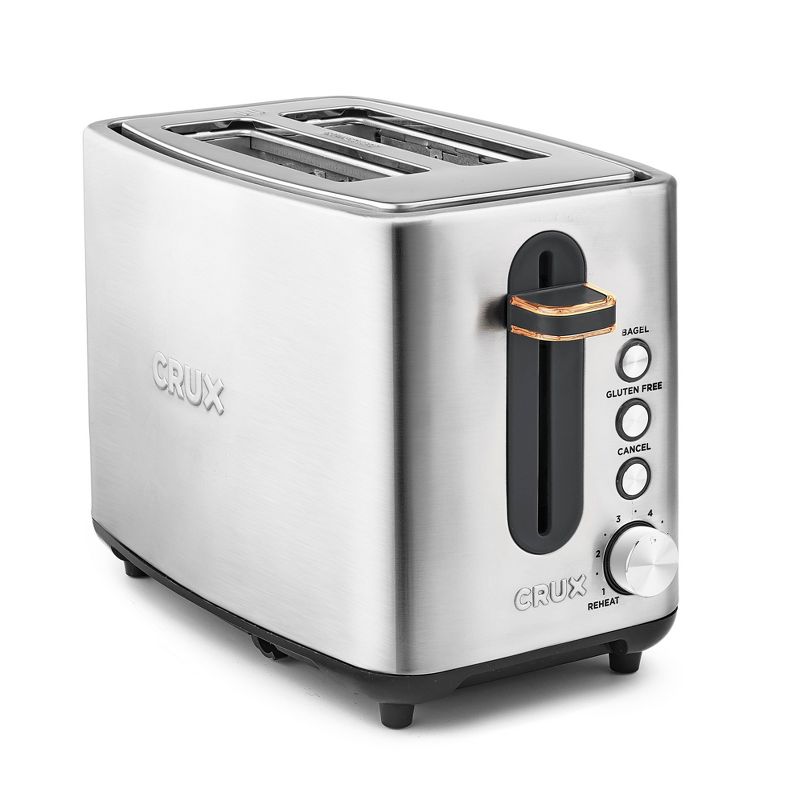 CRUX 2-Slice Toaster - Silver