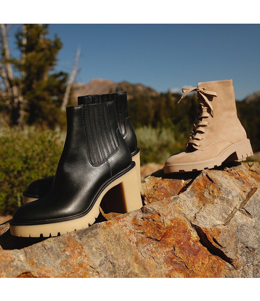 Dolce Vita Caster H2O Water Repellent Leather Chelsea Booties