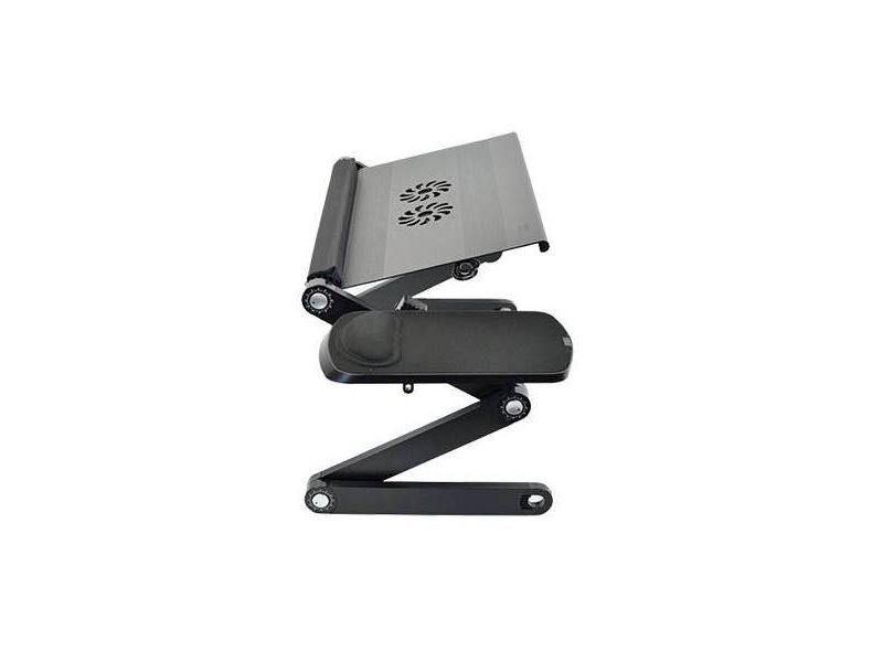 Workez Adjustable Laptop Cooling Stand & Lap Desk Black - Uncaged Ergonomics