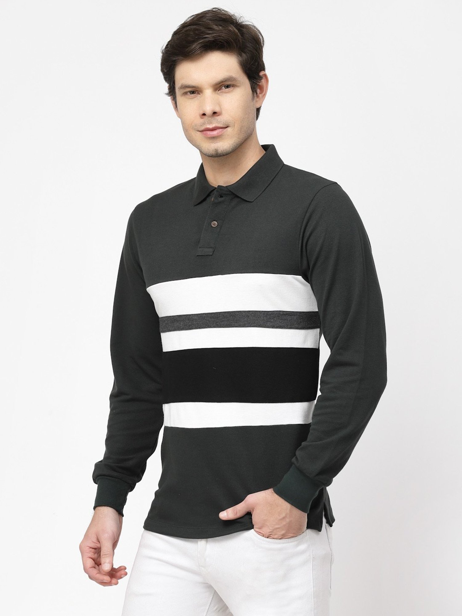 Kalt Dark Green Regular Fit Polo T-Shirt