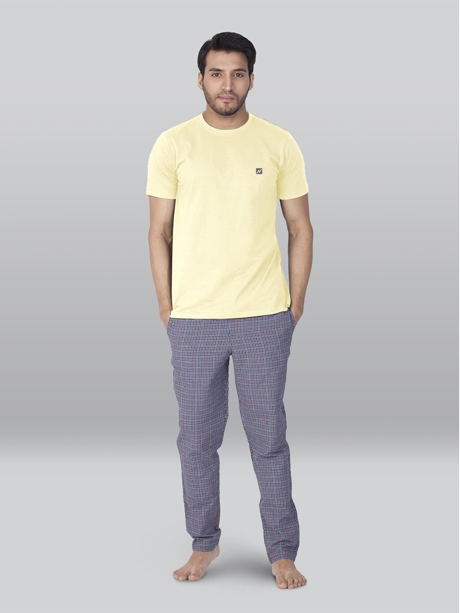 Lux Nitro Green & Yellow Regular Fit T-Shirt Pack of - 2
