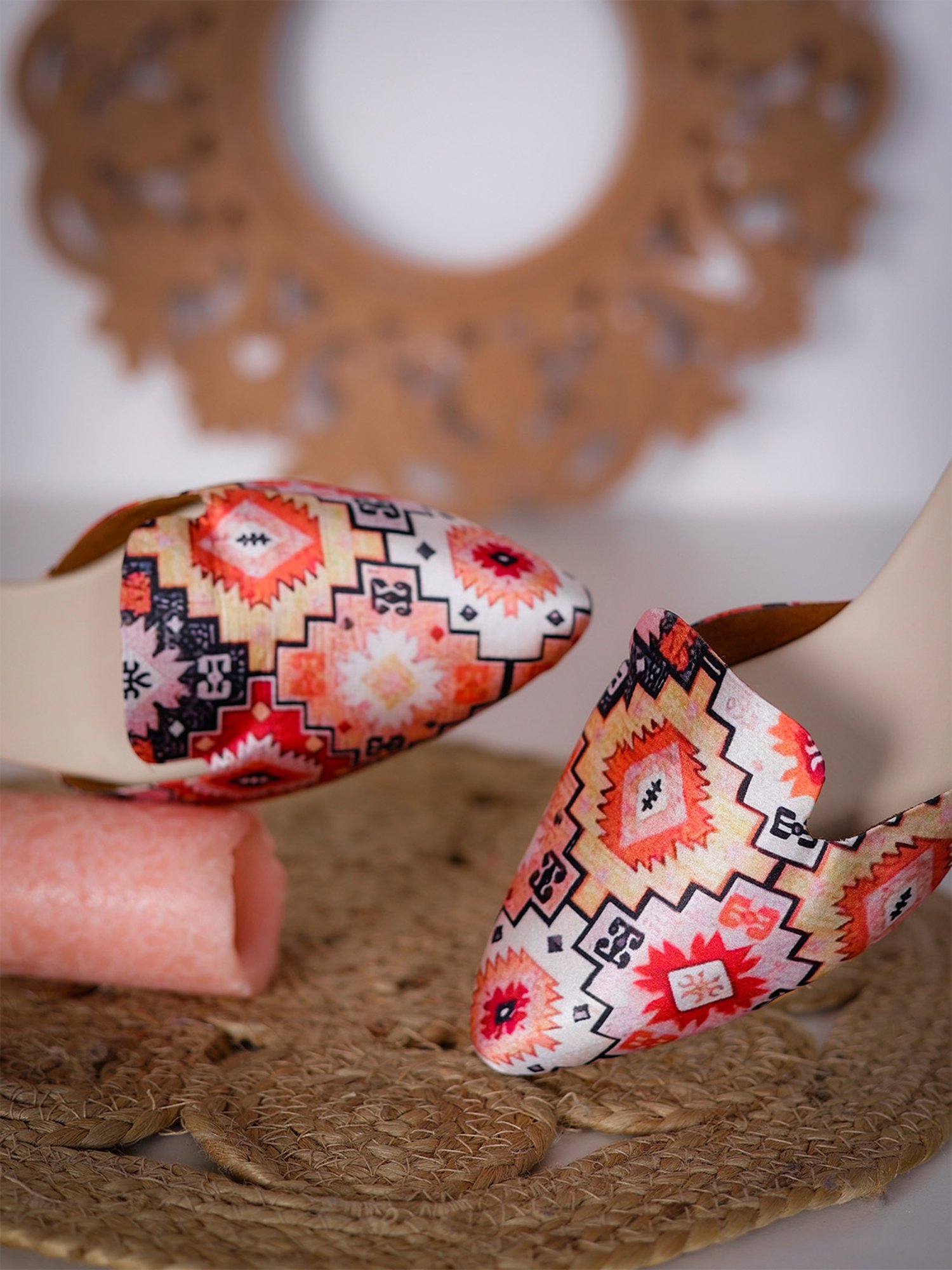 Glam Story Women's Indie Pop Multicolored Mule Shoes