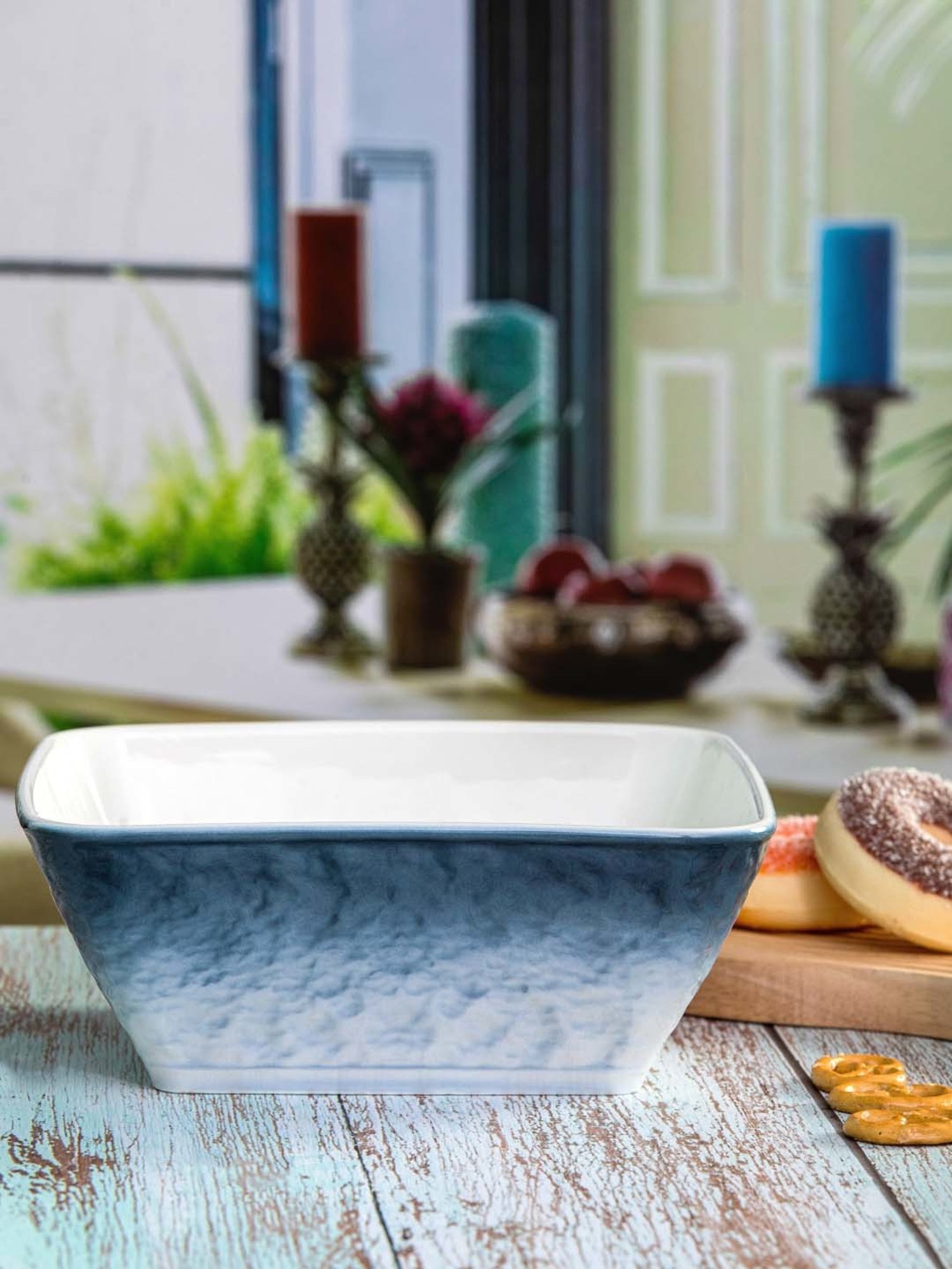 Tabletop 6.5" Bunny Candy Box Spring Flowers Rabbit Cosmos Gifts Corp.  -  Serving Bowls