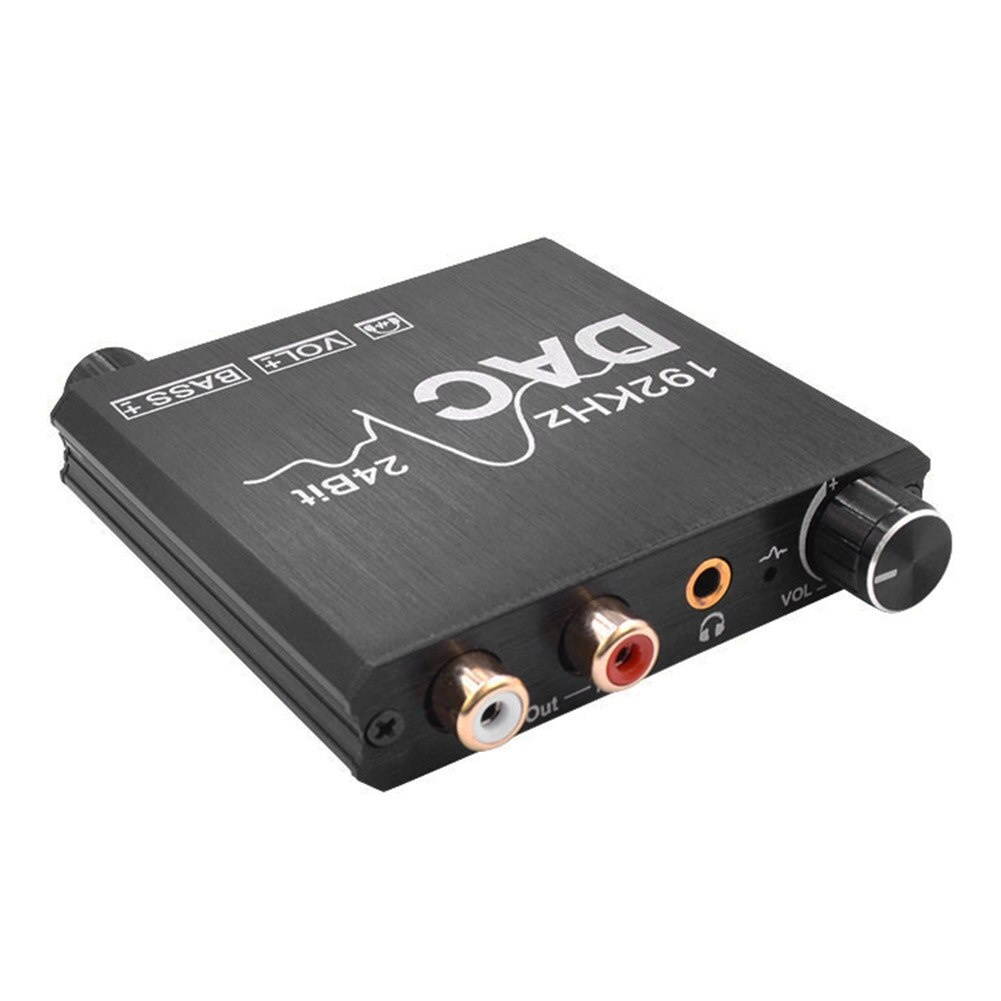 Home Cinema Coaxial Toslink For HD DVD Digital To Analog Converter 3.5mm Jack Decoder 192KHz Stereo Amplifier Audio Adapter