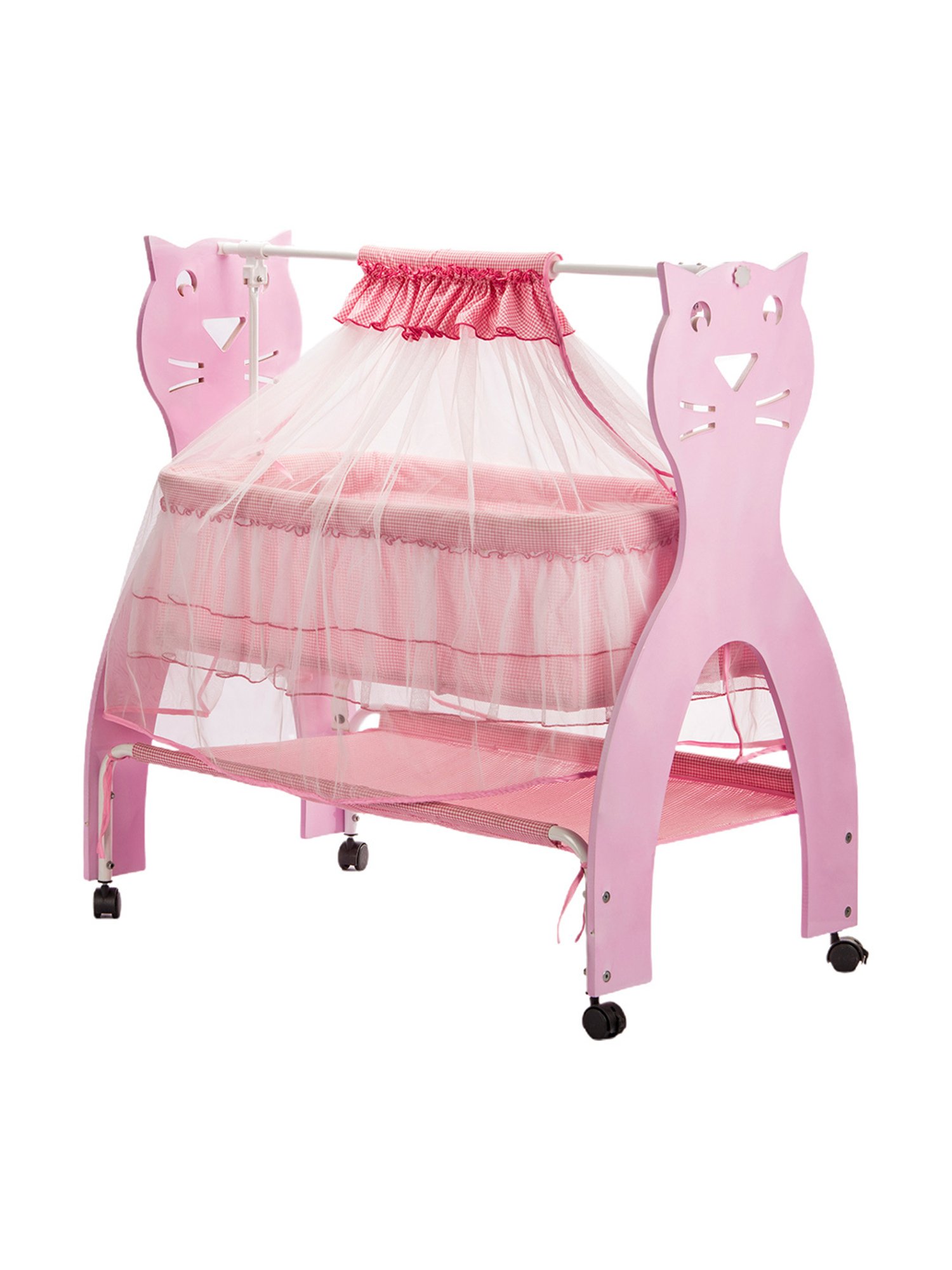 Kiddery Pink Baby Cradle
