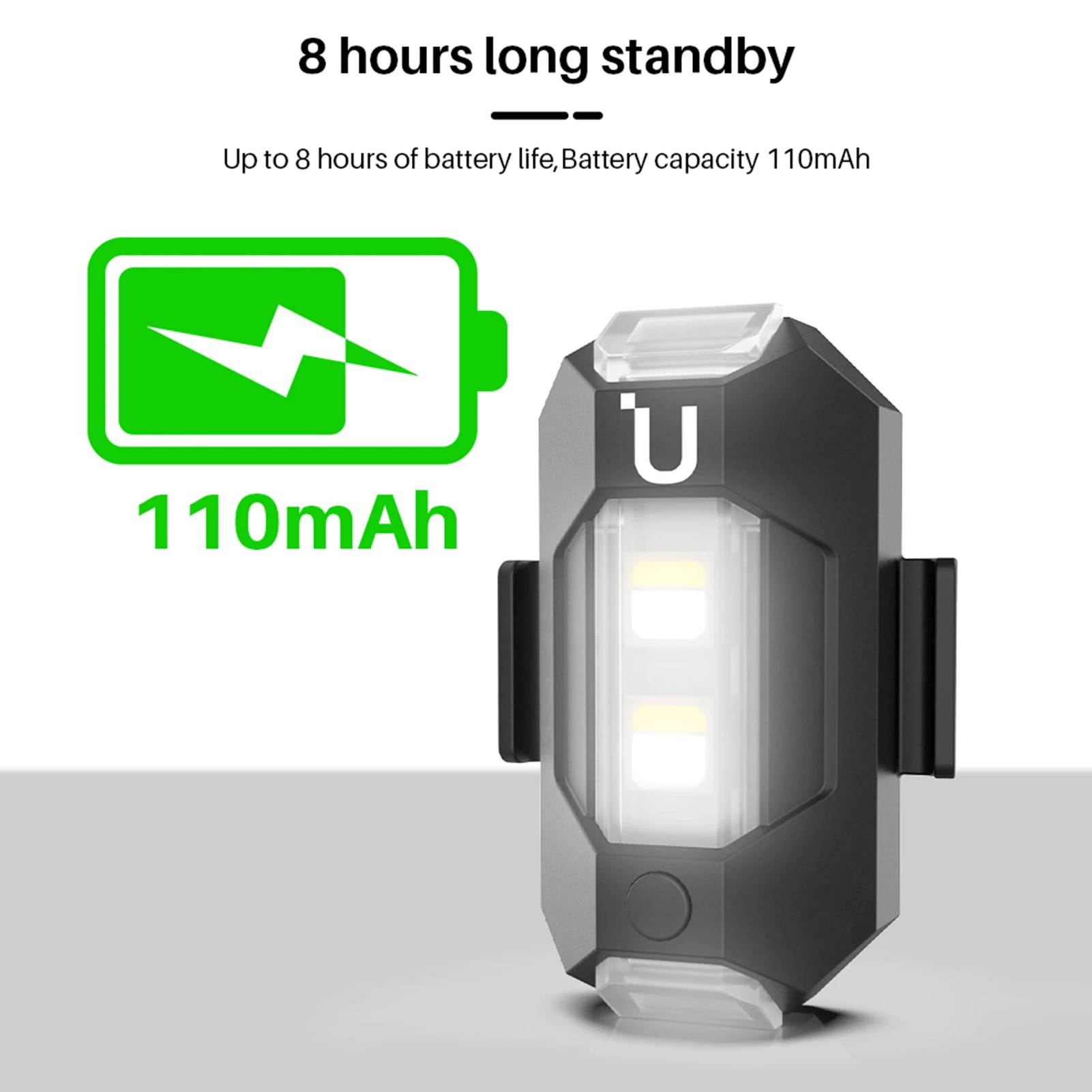 Ulanzi Drone Strobe Flashing Light 3 Colors Slow Fast Flashing Anti-collision Light with Built-in Battery for DJI Mavic AIR 2