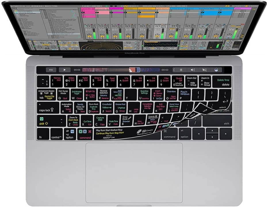 KB Covers Ableton Live Keyboard Cover Compatible with 13&rdquo; & 16&rdquo; MacBook Pro w Magic Keyboard | Ultra Thin Dust Water & Dirt Resistant Silicone Skins