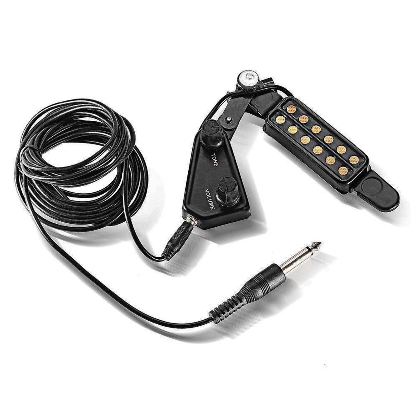 12 Soundhole Pickup Clip On Tone Volume Control for Acoustic Guitar